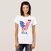 "U.S.A."モノグラム Tシャツ (正面フル)