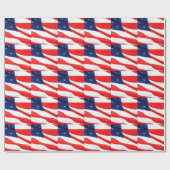 U.S.A. 旗 ラッピングペーパー (フラット)