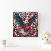 U.S.A. 250th Anniversary Commemorative スクエア壁時計 (ホーム)