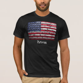 U.S.A. Flag Veteran Tシャツ