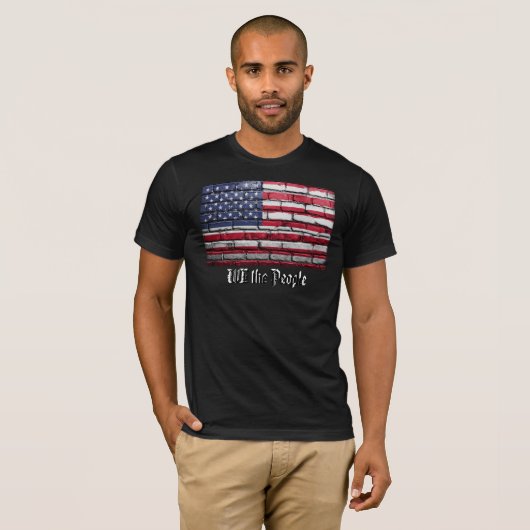 U.S.A. Flag WE the People  Tシャツ (正面フル)