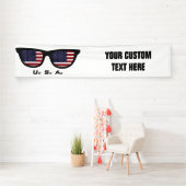 U. S. A. Shades文字&カラーカスタムバナー 横断幕 (インサイチュ)