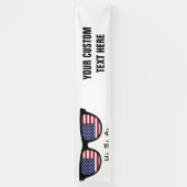 U. S. A. Shades文字&カラーカスタムバナー 横断幕 (縦)