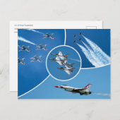 U.S. Air Force F-16 Thunderbirds ポストカード (正面/裏面)