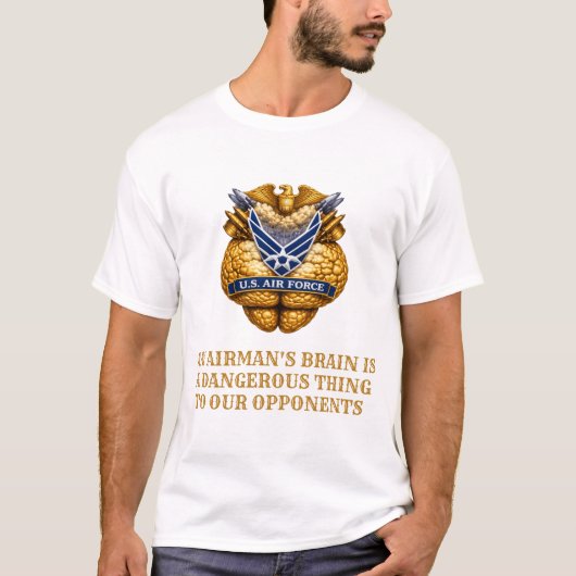 U.S. Air Force Golden Brain Emblem T-Shirt  Tシャツ (正面)