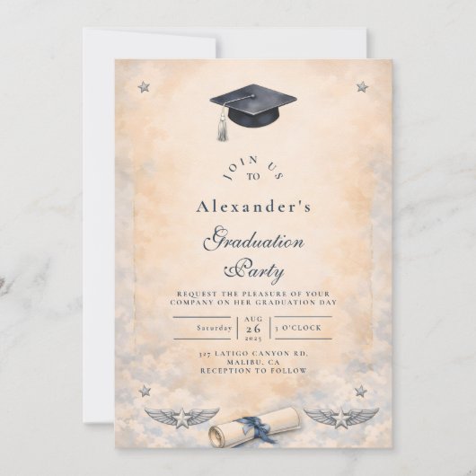 U.S. Air Force Graduation Party 招待状 (正面)