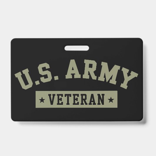 U.S. Army Veteran Veterans America American Flag バッジ (正面)