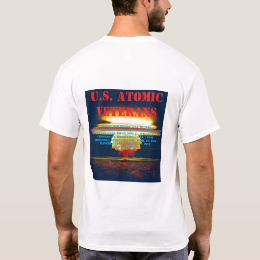U. S. ATOMIC退役軍人露光Tシャツ Tシャツ (裏面)