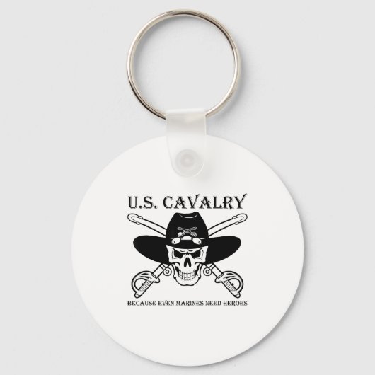 U.s. Cavalry Because Even Marines Need Heroes Funn キーホルダー (正面)