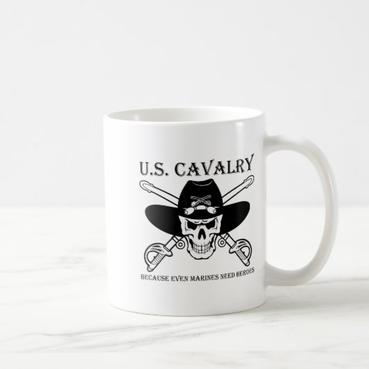 U.s. Cavalry Because Even Marines Need Heroes Funn コーヒーマグカップ (右)