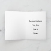U.S. Citizenship Congratulations Greeting Card カード (内部)