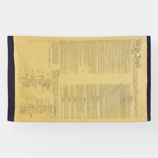 U.S. Constitution banner 横断幕 (横)