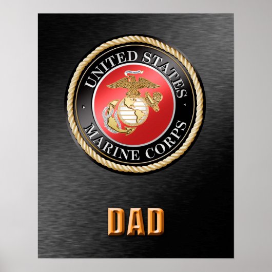 U.S. Marine Corps Dad ポスター (正面)