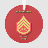 U.S. Marine Corps Staff Sergeant オーナメント (裏面)