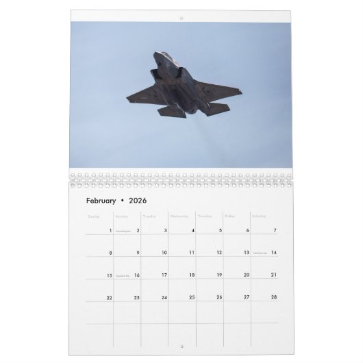 U.S. Marines Calendar カレンダー (2月 2026)