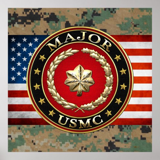 U.S. Marines: Major (USMC Maj) [3D] ポスター (正面)