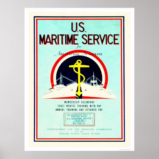 U.S. Maritime Service (US02055) ポスター (正面)