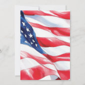U.S. Military Retirement Patriotic Flag 招待状 (裏面)