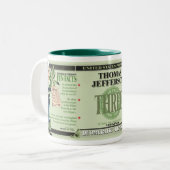 U.S. Mug Collection大統領: #3ジェファーソン ツートーンマグカップ (正面左)
