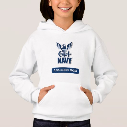 U.S. Navy Sailor’s Mom T-Shirt – Proud Navy Mom  (正面)