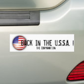 U.S.S.A.で背部ObamaNation - バンパーステッカー (車上)