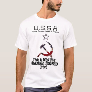 U.S.S.A、アメリカの統一されたな社会主義国 Tシャツ