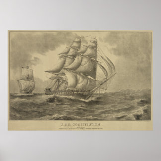 U.S.S. Constitution ポスター