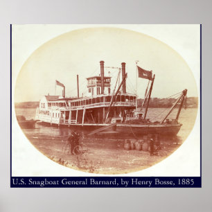 U.S. Snagboat "Barnard" 1885年概要 ポスター