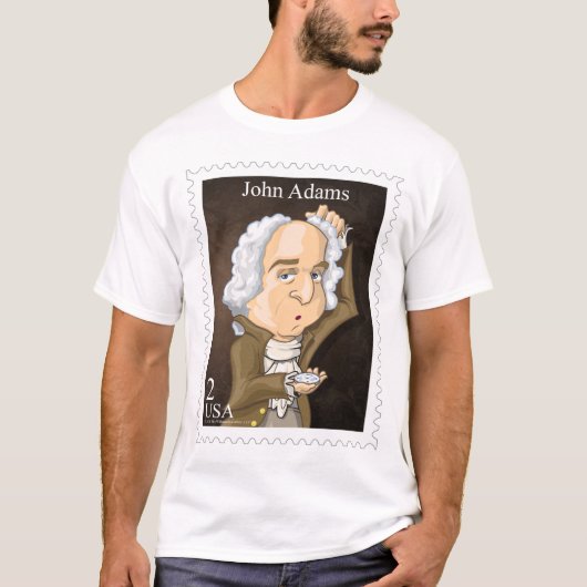 U.S. Stamp Shirt #2アダムス大統領 Tシャツ (正面)