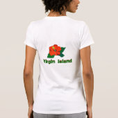 U.S.V.Iの女性基本的なTシャツ Tシャツ (裏面)