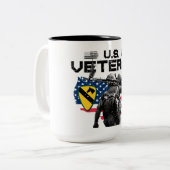 U.S. VETERAN - The First Team Mug ツートーンマグカップ (正面左)