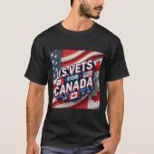 U.s. Vets For Canada Brothers In Arms Sticker  Tシャツ (正面)