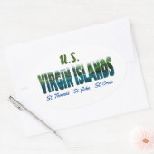 U.S. Virgin Islands 楕円形シール (封筒)