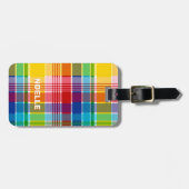 U.S. Virgin Islands Flag, Madras ラゲッジタグ (正面横)