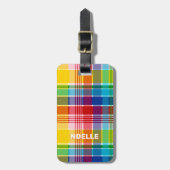 U.S. Virgin Islands Flag, Madras ラゲッジタグ (正面縦)