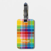 U.S. Virgin Islands Flag, Madras ラゲッジタグ (裏面縦)