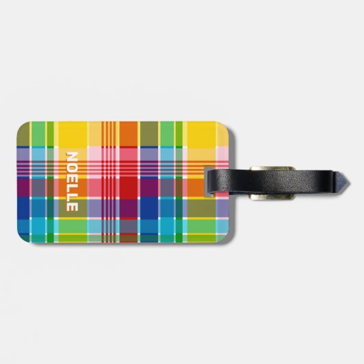 U.S. Virgin Islands Flag, Madras ラゲッジタグ (裏面横)