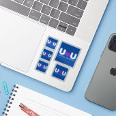 U=U HIV検出不可能は非送信可能に等しい シール (ノートパソコンとiPhone)