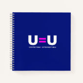 U=U HIV検出不可能は非送信可能に等しい ノートブック (正面)