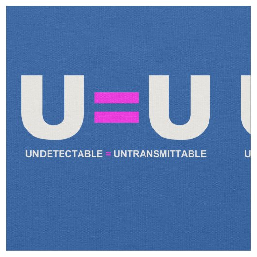 U=U HIV検出不可能は非送信可能に等しい ファブリック (クローズアップ)