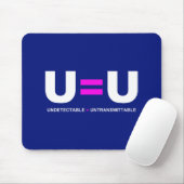 U=U HIV検出不可能は非送信可能に等しい マウスパッド (マウス)