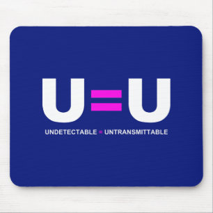 U=U HIV検出不可能は非送信可能に等しい マウスパッド