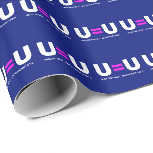 U=U HIV検出不可能は非送信可能に等しい ラッピングペーパー (ロールコーナー)