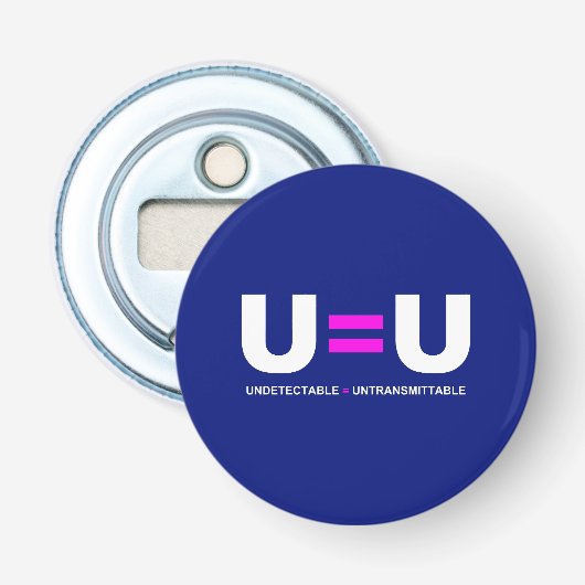 U=U HIV検出不可能は非送信可能に等しい 栓抜き (正面)