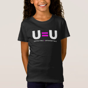 U=U HIV検出不可能は非送信可能に等しい Tシャツ