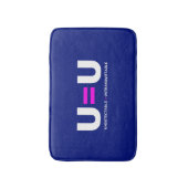 U=U HIV 検出不可=感染しない バスマット (正面縦)