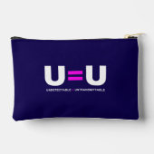 U=U HIV Undetectable Equals Untransmittable アクセサリーポーチ (裏面)