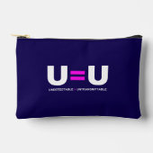 U=U HIV Undetectable Equals Untransmittable アクセサリーポーチ (正面)