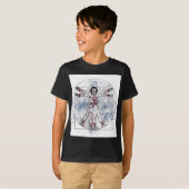 U.Vの人(Vitruvianの普遍的な人) Tシャツ (正面フル)