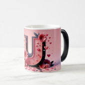 U Valentine Alphabet 3D モーフィングマグカップ (正面右)